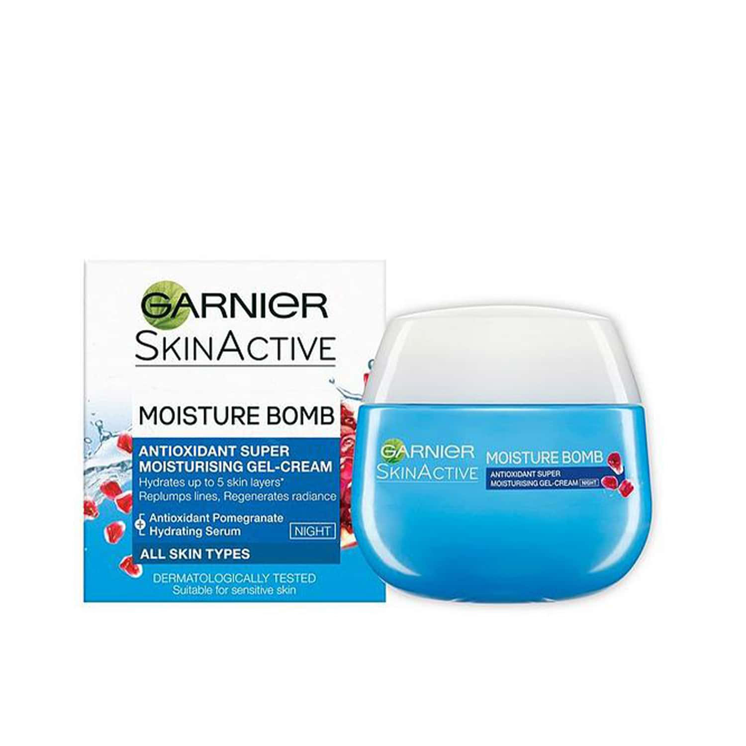 ژل کرم شب آبرسان Moisture Bomb گارنیه